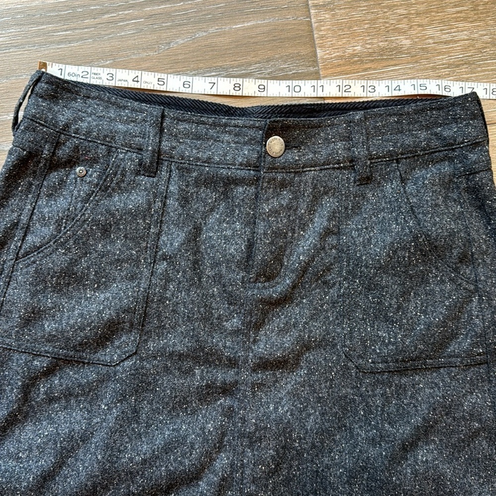 Woolrich charcoal wool blend skirt size 12 - Picture 3 of 10